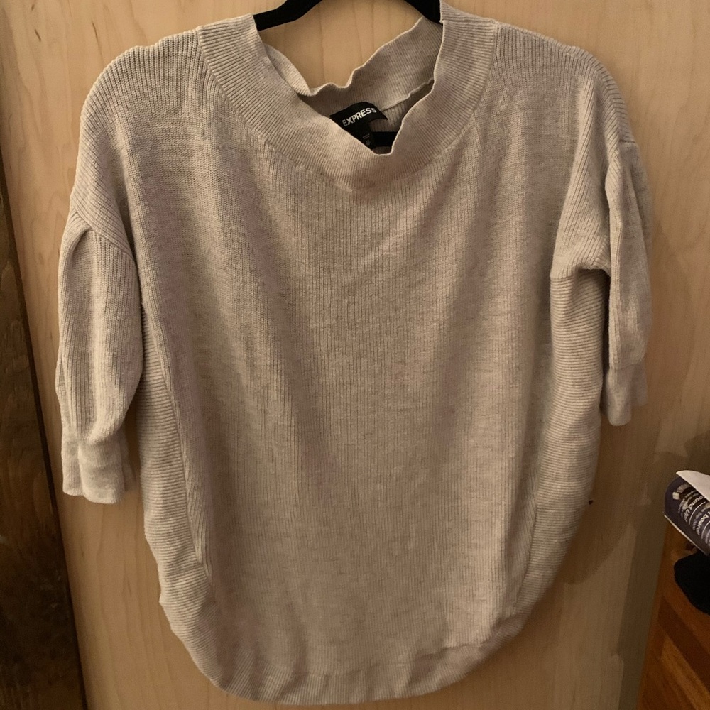 Express Quarter length sleeve cream sweater